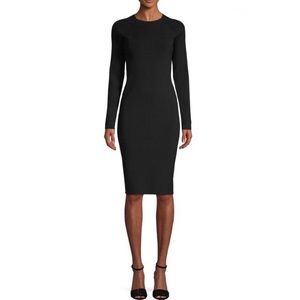 Vince Long Sleeve Sheath Dress